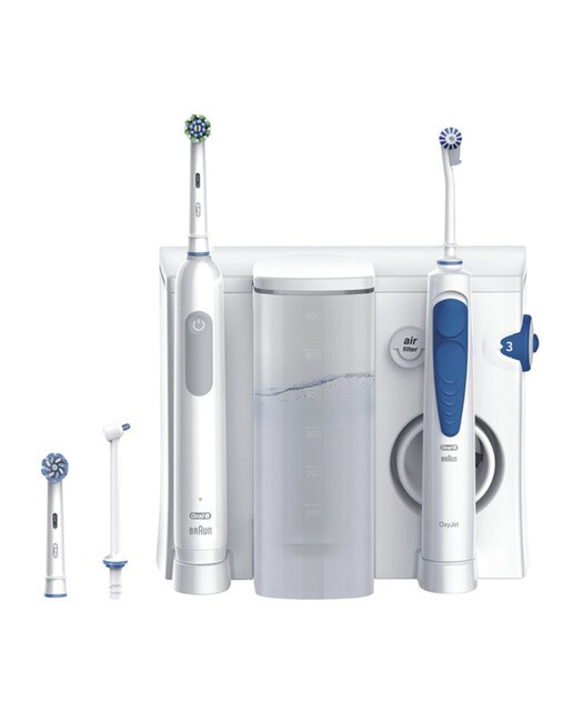 Imagem 0 de Irrigador Dentário Oral B Braun + Escova de Dentes Elétrica Pro Series 1