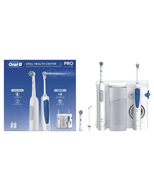Irrigador dental Oral b - Braun + Cepillo de dientes eléctrico Pro Series 1 8