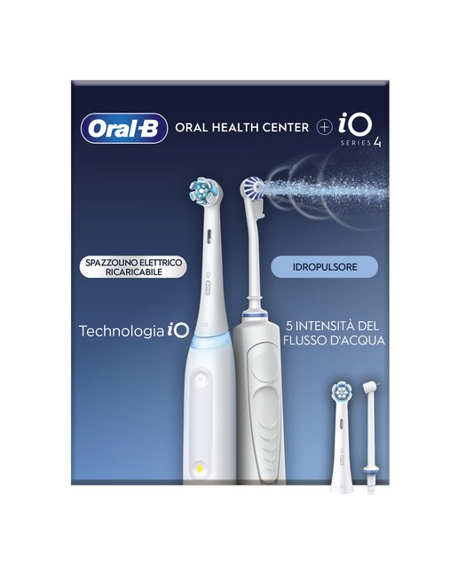 Irrigador Dentário Oral-B Braun + Escova de Dentes Elétrica iO4 - Branco Branco-8