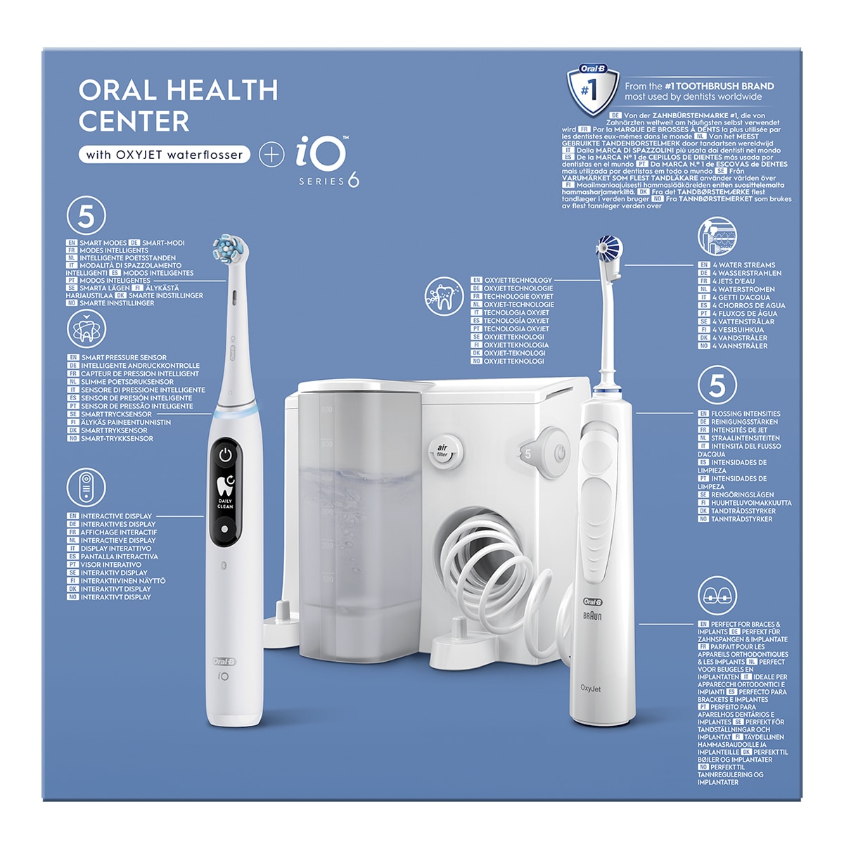 Cepillo de dientes eléctrico + irrigador bucal Oral-B Blanco-3