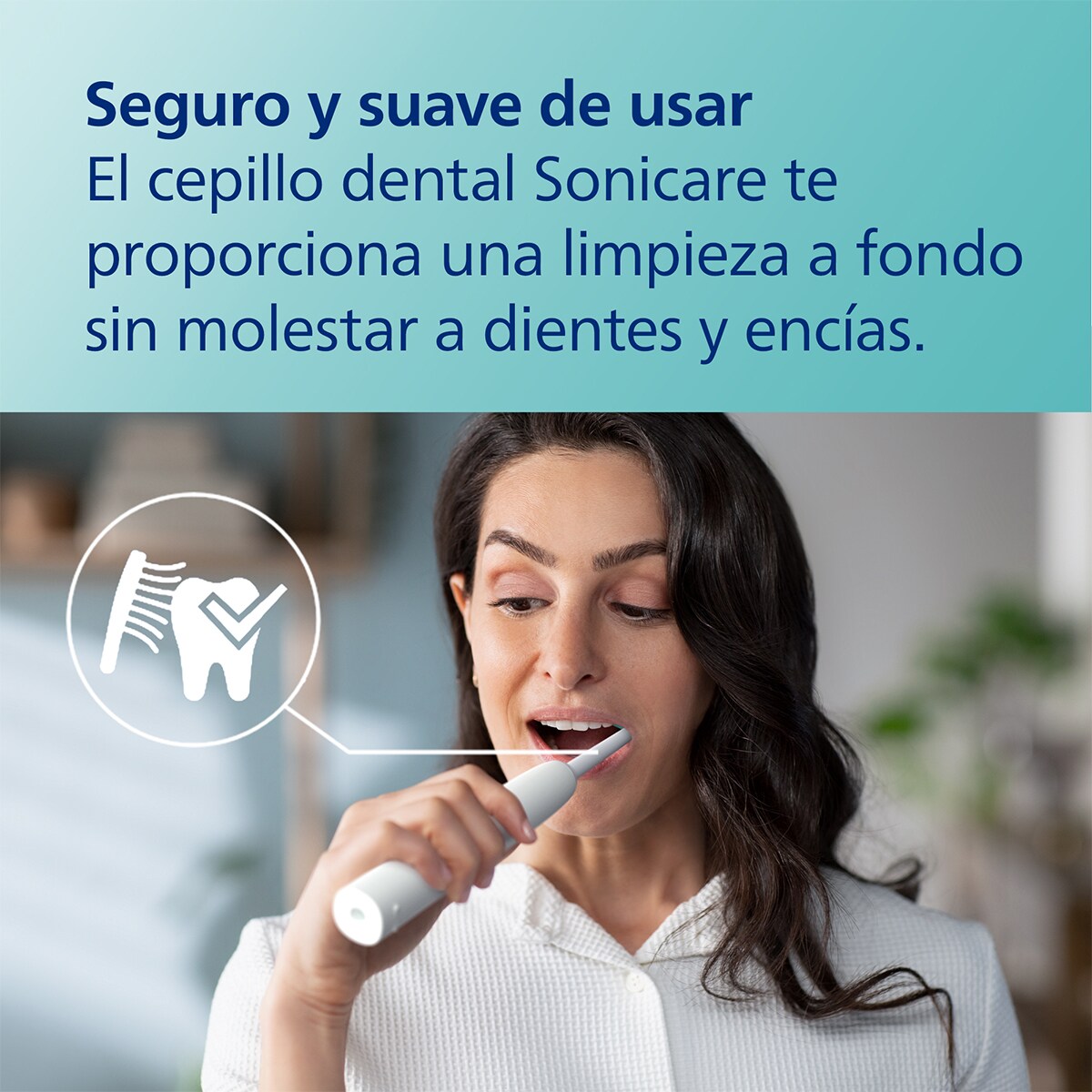 Cepillo de dientes eléctrico Philips Sonicare 2100, tecnología sónica. . Blanco-4