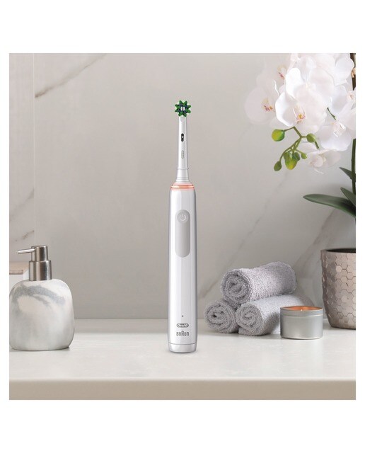 Imagen 2 de Cepillo de dientes eléctrico Oral b - Braun Pro 3 3500 con control de presión - Blanco Blanco