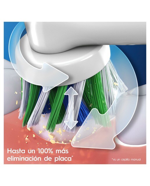 Imagen 4 de Cepillo de dientes eléctrico Oral b - Braun Pro 3 3500 con control de presión - Blanco Blanco