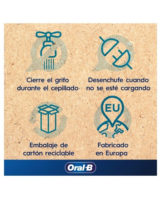 Pack 2 cepillos de dientes eléctricos Oral b - Braun Pro 3 3900 con control de presión Blanco / Negro-7