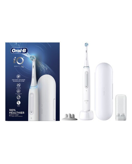 Cepillo de dientes eléctrico Oral b - Braun iO 4S 4 modos de limpieza - Blanco Blanco-3