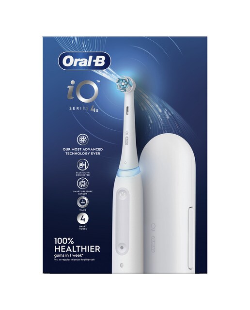 Cepillo de dientes eléctrico Oral b - Braun iO 4S 4 modos de limpieza - Blanco Blanco-4