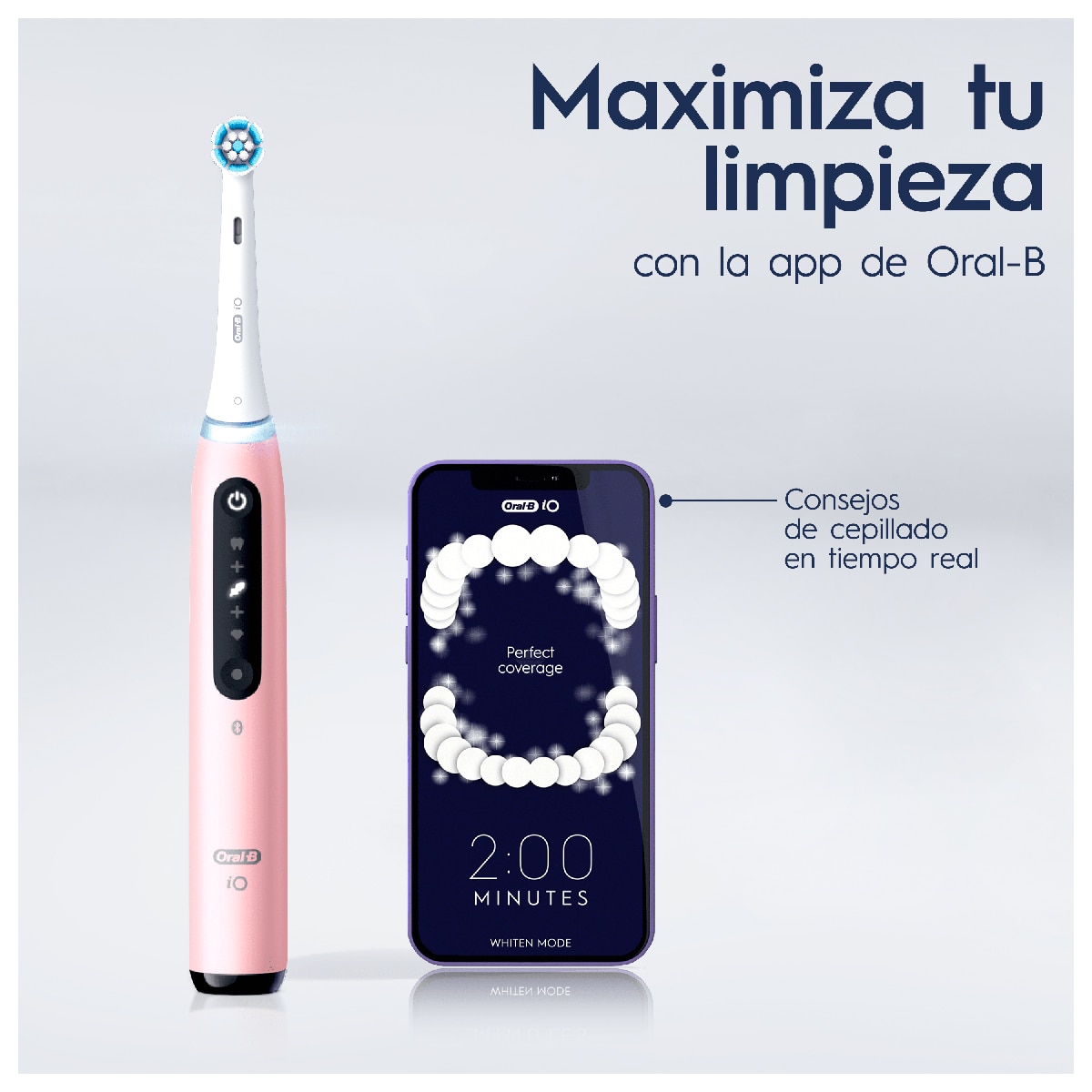 Cepillo de dientes eléctrico Oral-B iO 5S con estuche de viaje Rosa-7