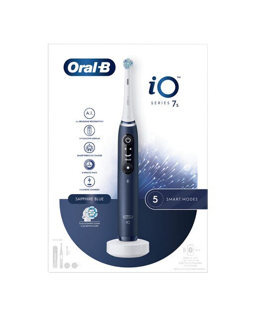Cepillo de dientes eléctrico Oral b - Braun iO 7S 5 modos de limpieza - Azul Azul-5