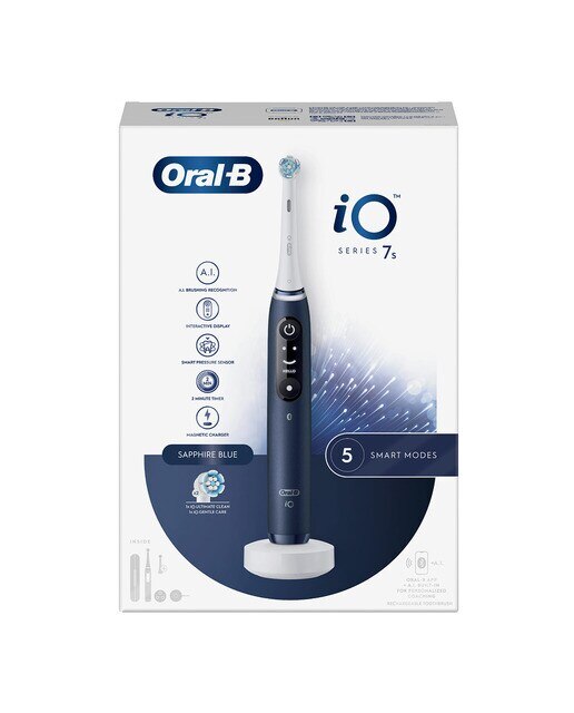 Cepillo de dientes eléctrico Oral b - Braun iO 7S 5 modos de limpieza - Azul Azul-6