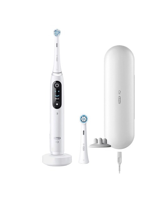 Escova de Dentes Elétrica Oral-B Braun iO 9S com 7 Modos de Limpeza - Branco Branco-1