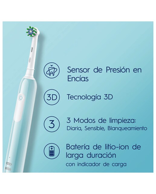 Cepillo eléctrico recargable Oral b - Braun Pro 1 Azul-2