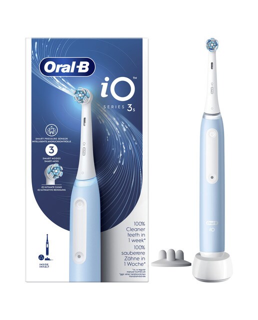 Escova de Dentes Elétrica Oral B Braun iO3 Recarregável - Azul Azul-8