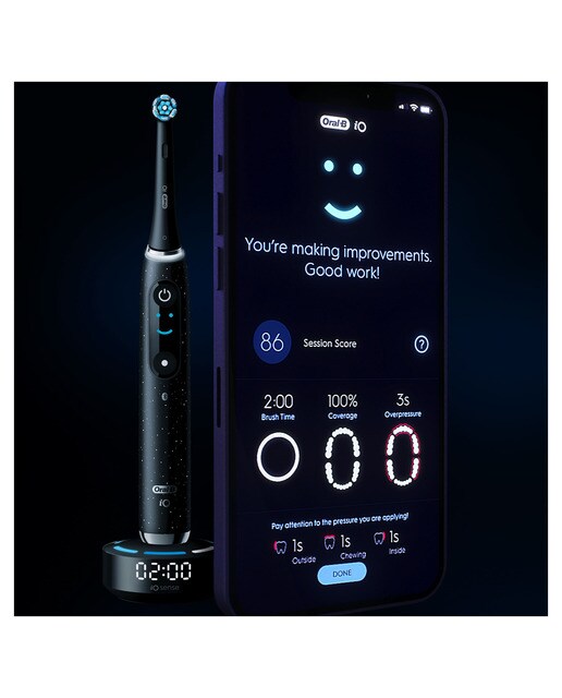 Oral-B iO 10 Special Edition, Cepillo De Dientes Eléctrico Negro, 1 Cabezal, 1 Estuche Cargador De Viaje, Diseñado Por Braun, Diseñado Por Braun Negro-2