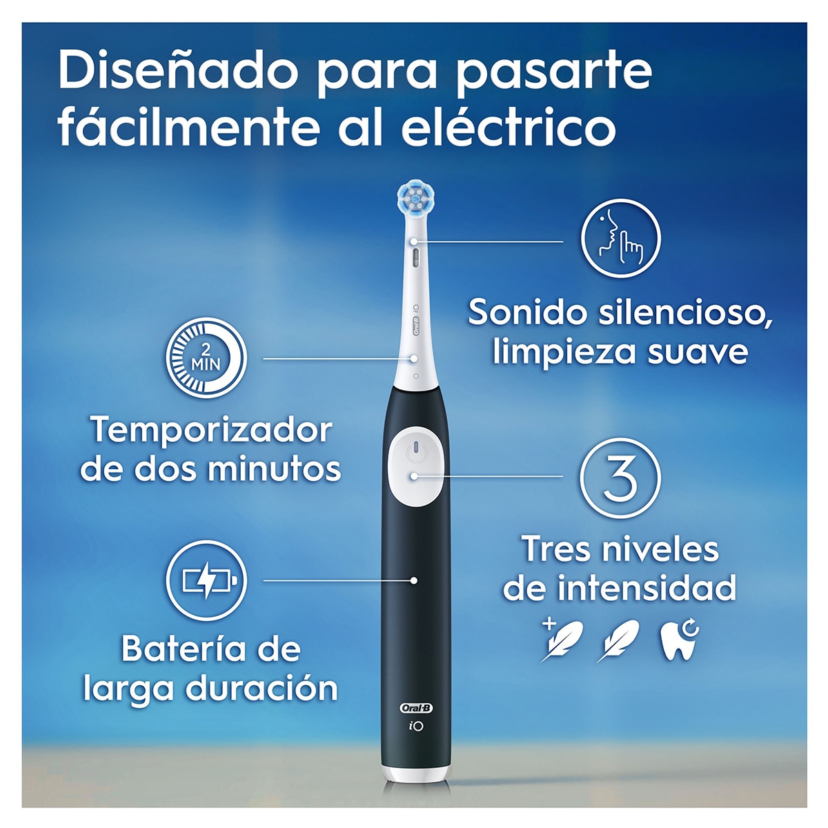 Cepillo de dientes eléctrico Oral-B iO 2 con estuche de viaje Verde Bosque-2