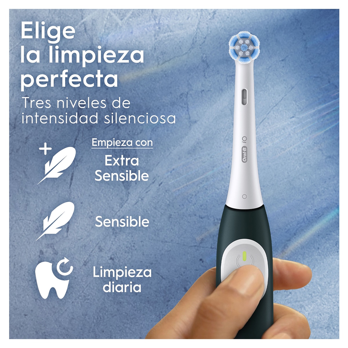 Cepillo de dientes eléctrico Oral-B iO 2 con estuche de viaje Verde Bosque-3
