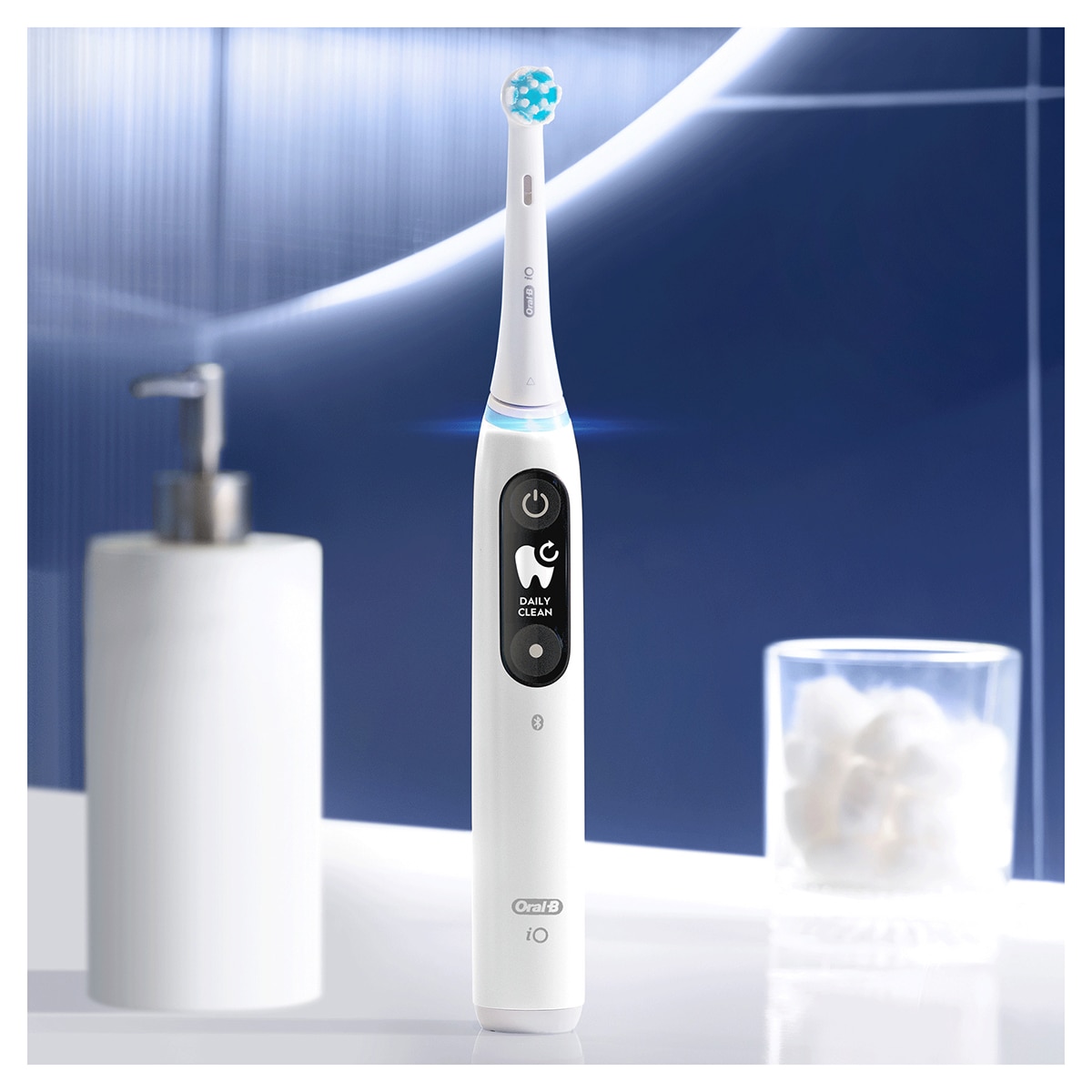 Pack 2 cepillos de dientes eléctricos Oral-B iO 6 con pantalla y 3 cabezales de recambio Blanco / Rosa-2
