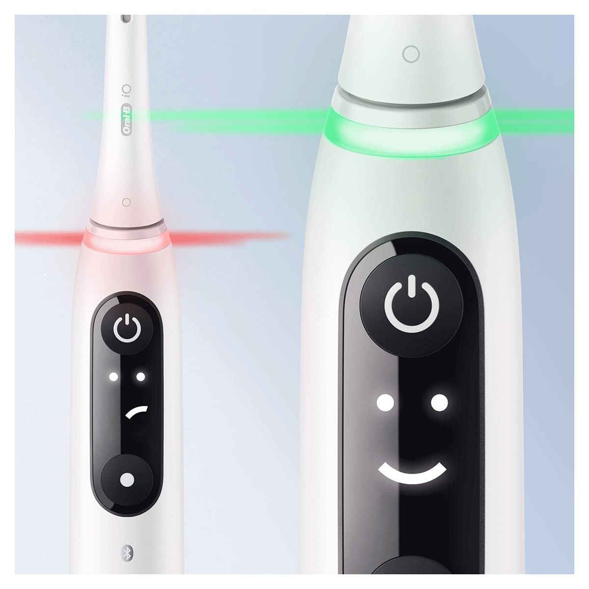 Pack 2 cepillos de dientes eléctricos Oral-B iO 6 con pantalla y 3 cabezales de recambio Blanco / Rosa-3