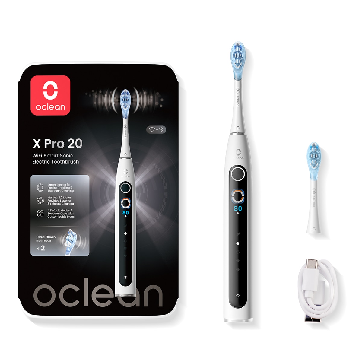 Cepillo dental  Oclean X Pro 20 blanco Blanco-4