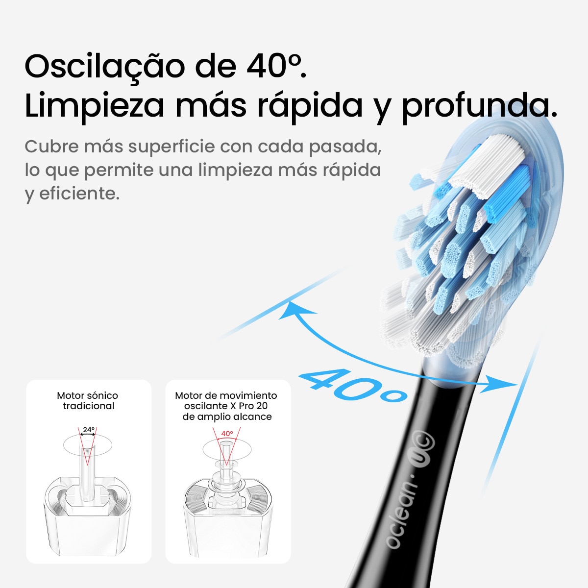 Cepillo dental  Oclean X Pro 20 negro Negro-10