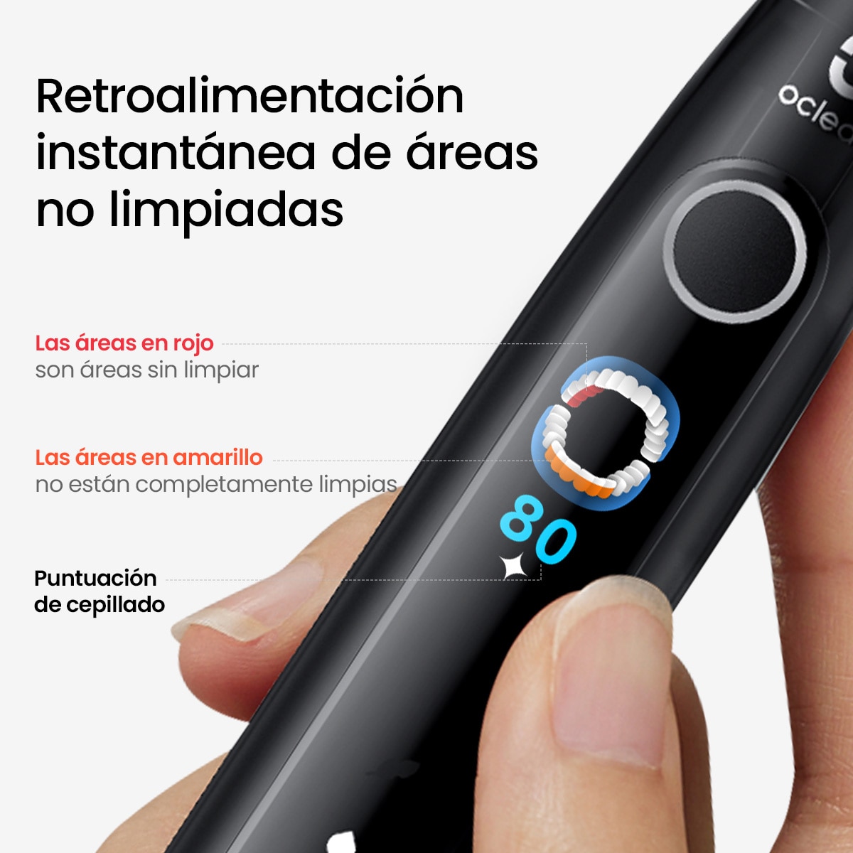 Cepillo dental  Oclean X Pro 20 negro Negro-11