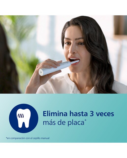Cepillo de dientes eléctrico Philips Sonicare 3100, tecnología sónica, sensor de presión - Blanco Blanco-2
