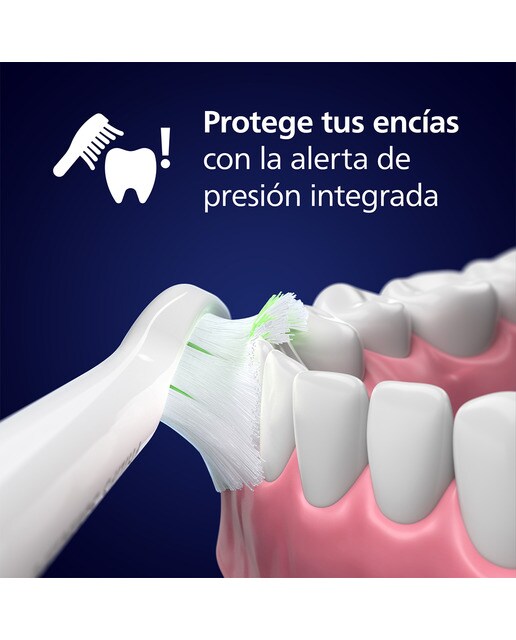 Cepillo de dientes eléctrico Philips Sonicare 3100, tecnología sónica, sensor de presión - Blanco Blanco-3