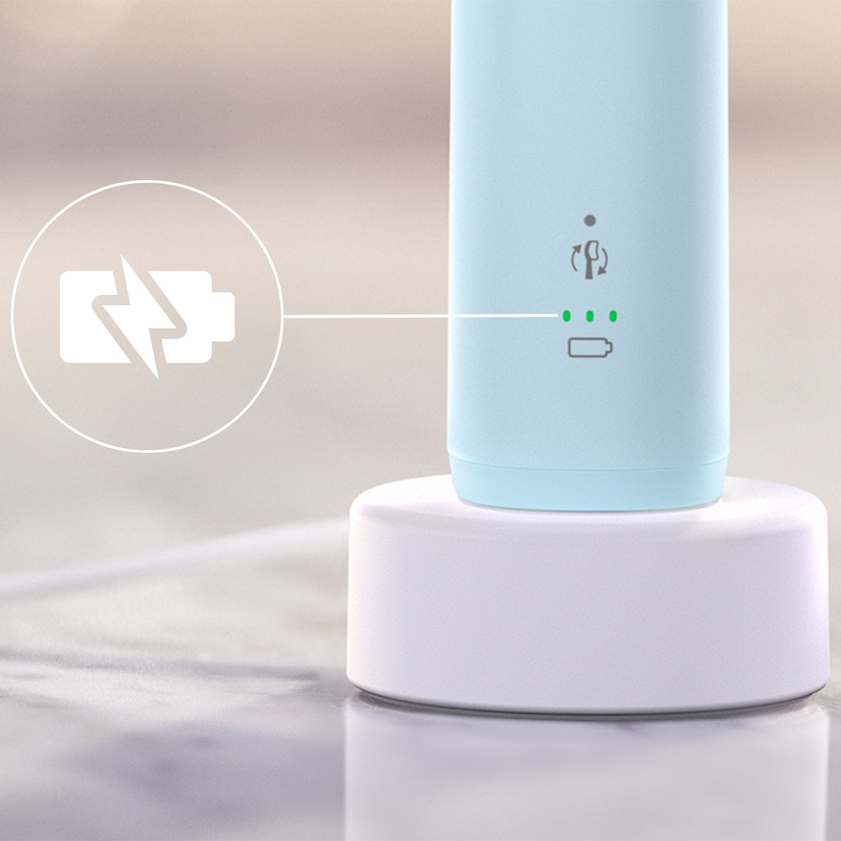 Cepillo de dientes eléctrico Philips Sonicare 5300, tecnología sónica, sensor de presión, 2 modos e intensidades Azul-2