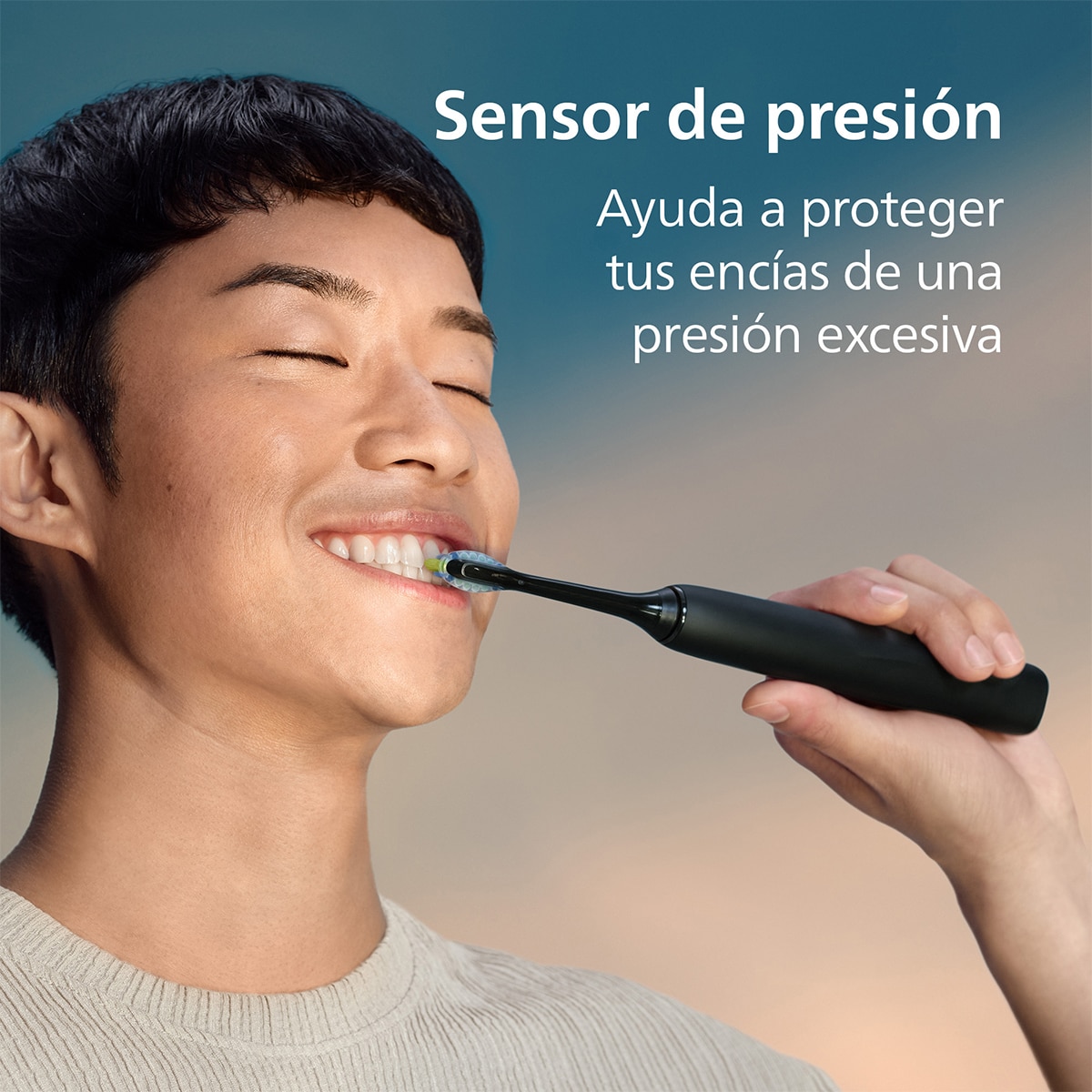 Pack 2 cepillos de dientes eléctricos Philips Sonicare DiamondClean 9000, tecnología sónica, sensor de presión, 4 modos, 2 intensidades, conectado Blanco y negro-5