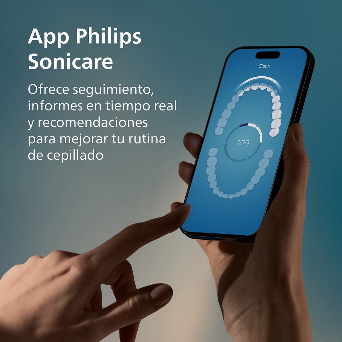 Pack 2 cepillos de dientes eléctricos Philips Sonicare DiamondClean 9000, tecnología sónica, sensor de presión, 4 modos, 2 intensidades, conectado Blanco y negro-7