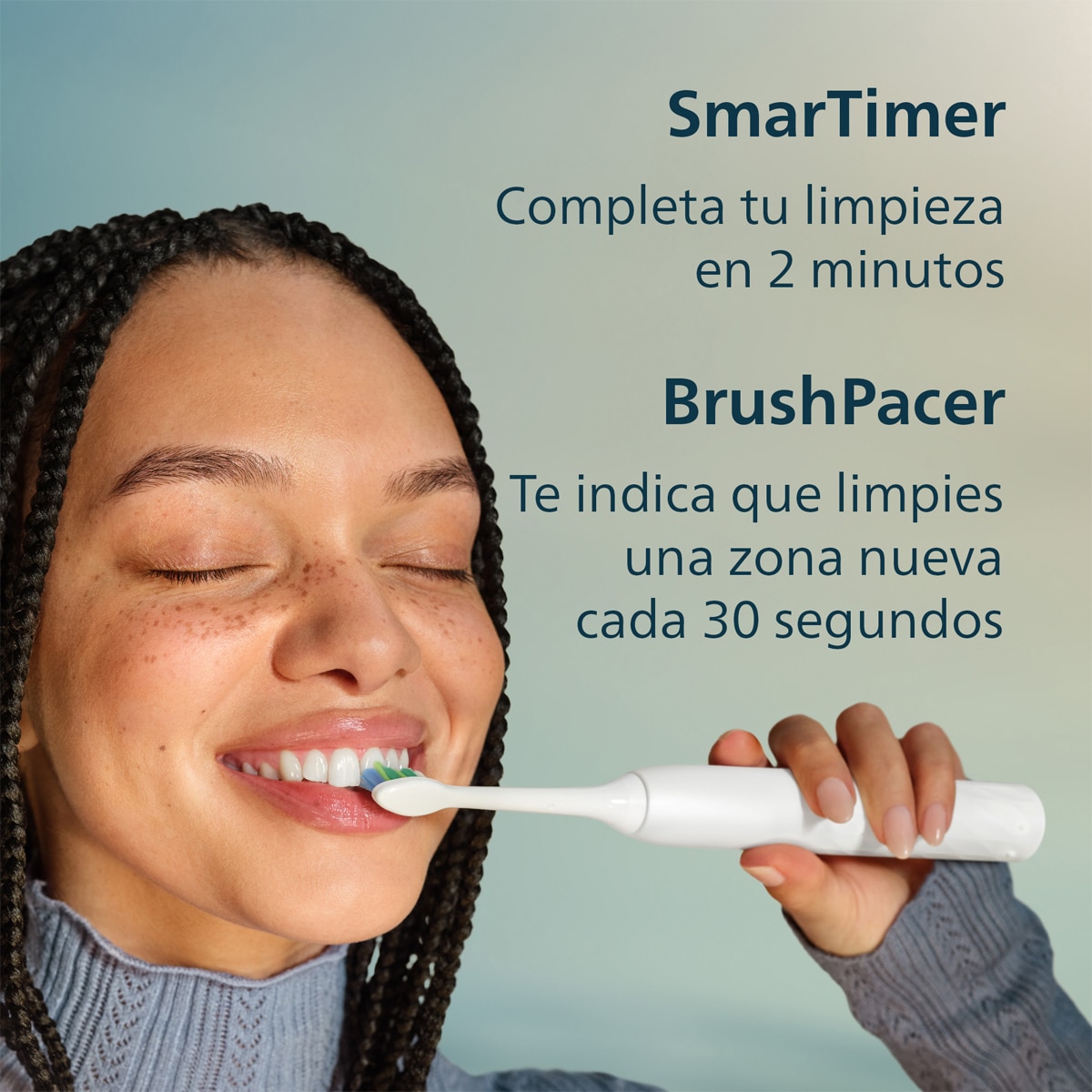 Cepillo de dientes eléctrico Philips Sonicare 2100, tecnología sónica, 2 intensidades, batería 14 días 8