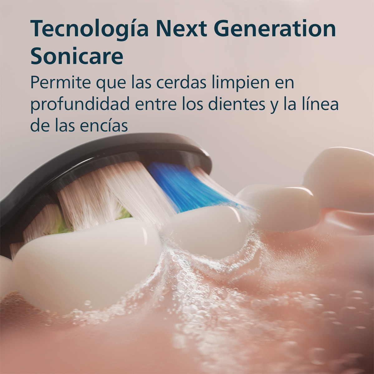 Imagen 2 de Cepillo de dientes eléctrico Philips Sonicare 3100, tecnología sónica, sensor de presión, 3 intensidades, batería 14 días