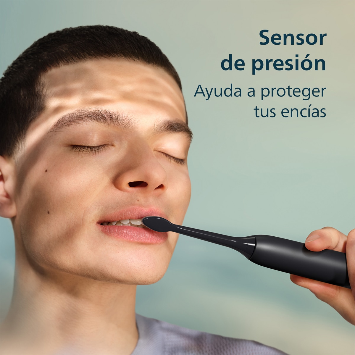 Imagen 4 de Cepillo de dientes eléctrico Philips Sonicare 3100, tecnología sónica, sensor de presión, 3 intensidades, batería 14 días