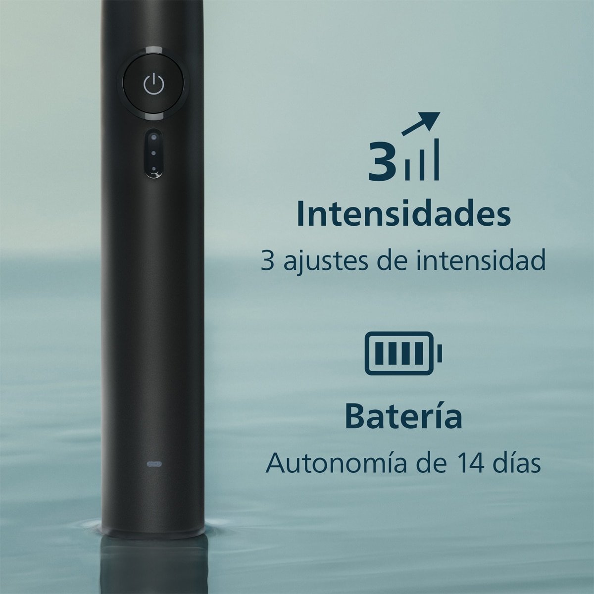 Imagen 5 de Cepillo de dientes eléctrico Philips Sonicare 3100, tecnología sónica, sensor de presión, 3 intensidades, batería 14 días