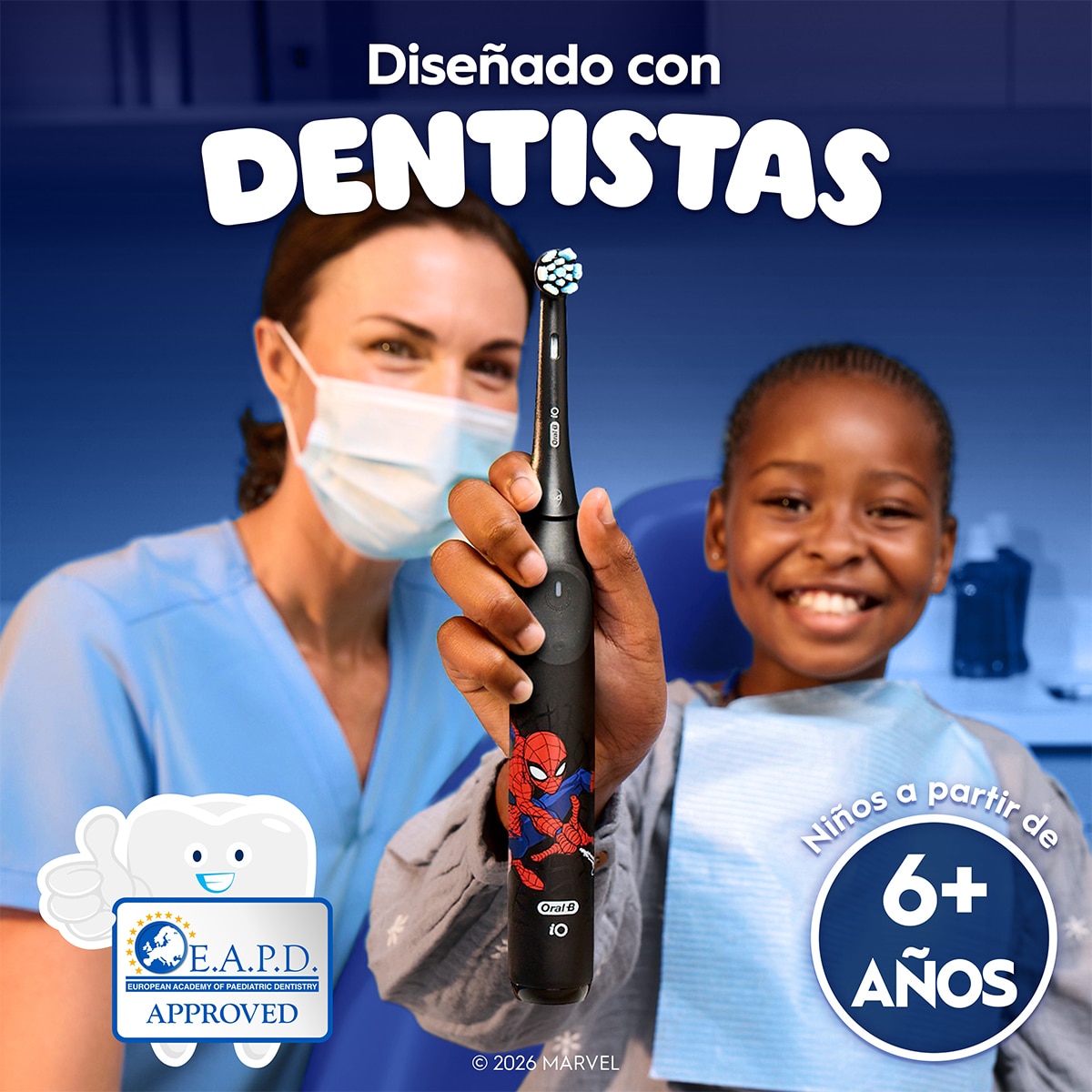 Cepillo de dientes eléctrico Oral-B iO Kids Spiderman - Negro Negro-5