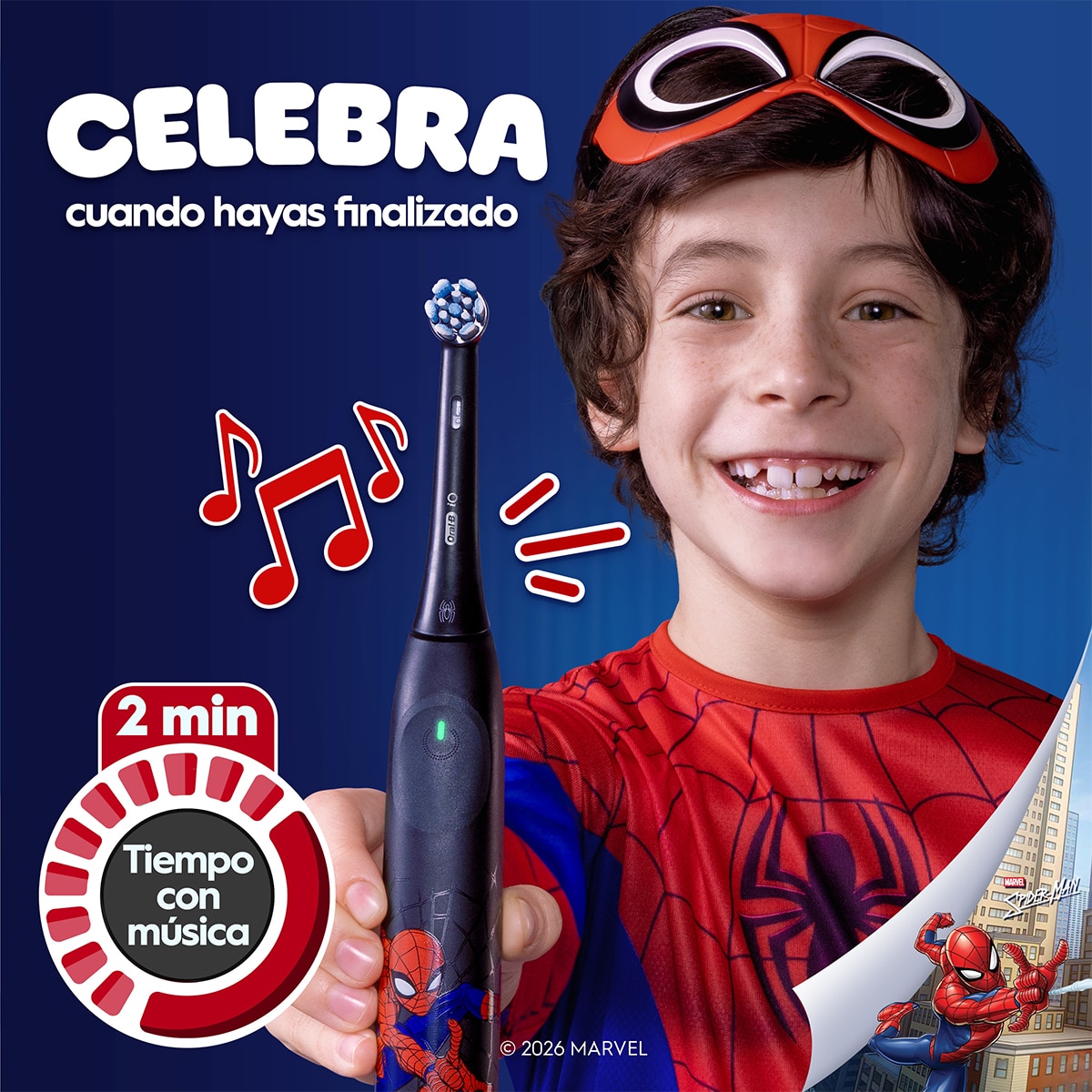Cepillo de dientes eléctrico Oral-B iO Kids Spiderman - Negro Negro-8