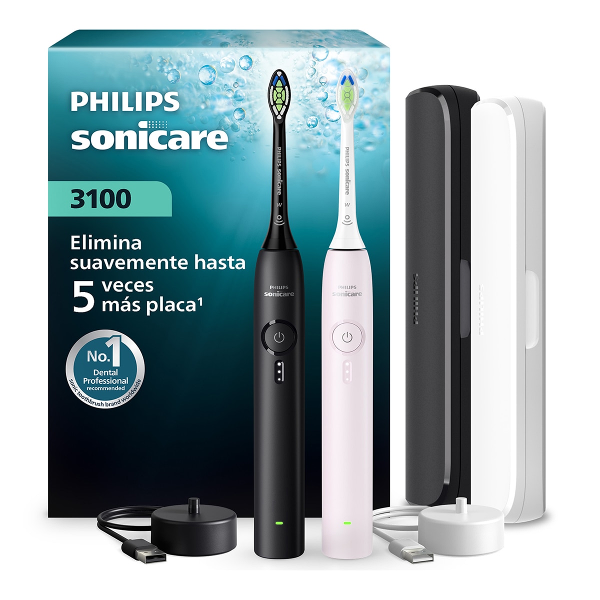 Imagen 1 de Cepillo de dientes eléctrico Philips Sonicare 3000 Rosa
