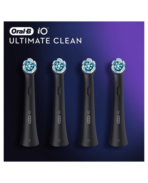 Recargas Escova de Dentes Elétrica Braun Oral-B iO Ultimate Clean Black - 4 Unidades Preto-7