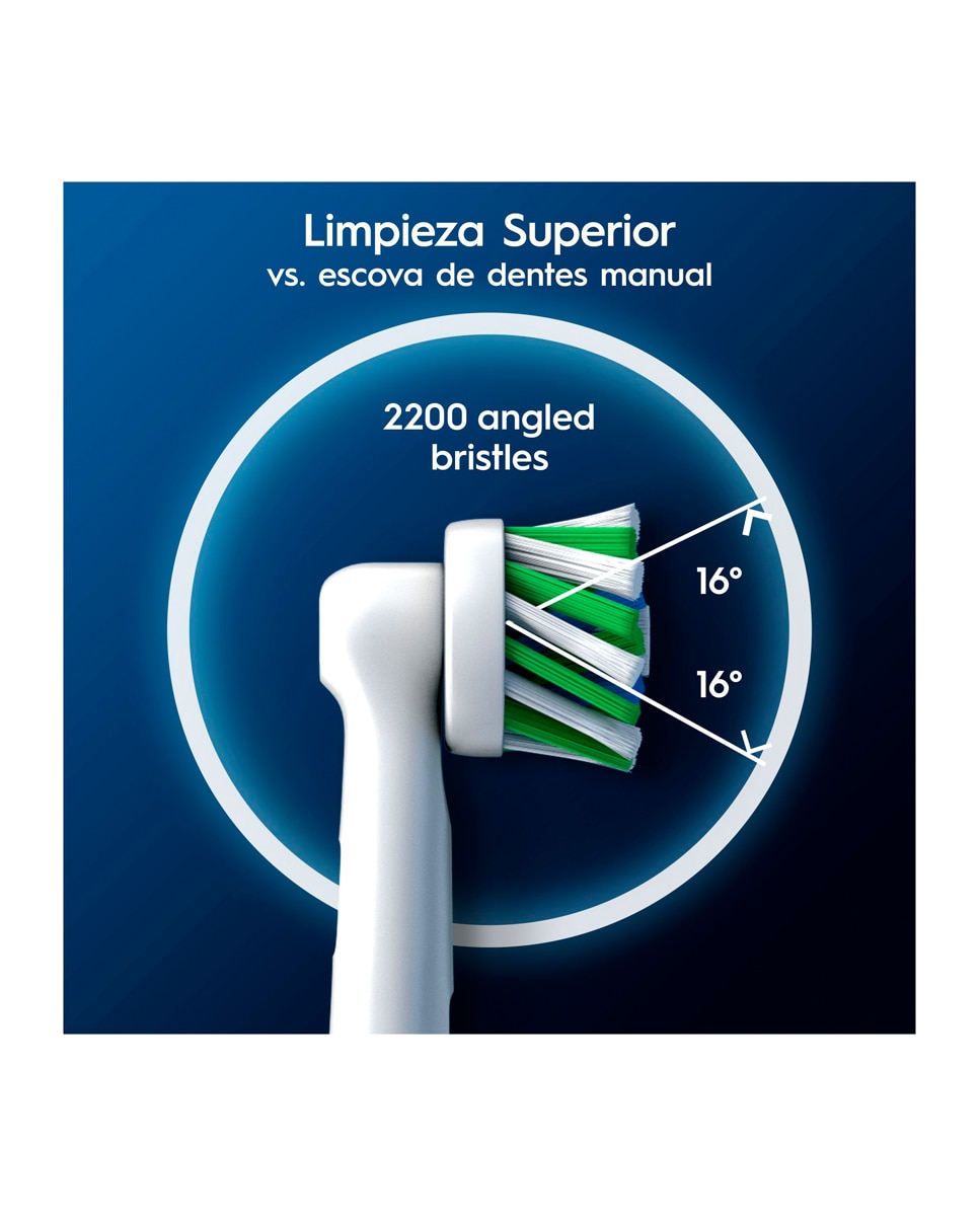 Pack de 6 cabezales de recambio Oral b - Braun Cross Action 4