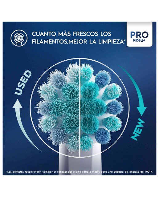 Pack de 4 cabezales de recambio Oral b - Braun Kids Frozen 5