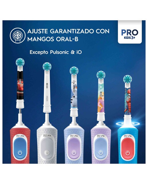 Pack de 4 cabezales de recambio Oral b - Braun Kids Frozen 6