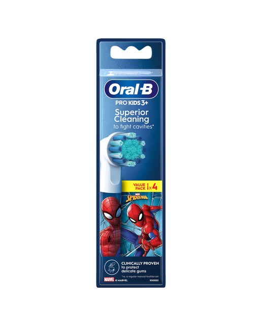 Recargas Escova de Dentes Elétrica Oral-B Braun Kids Spiderman - 4 Unidades 7