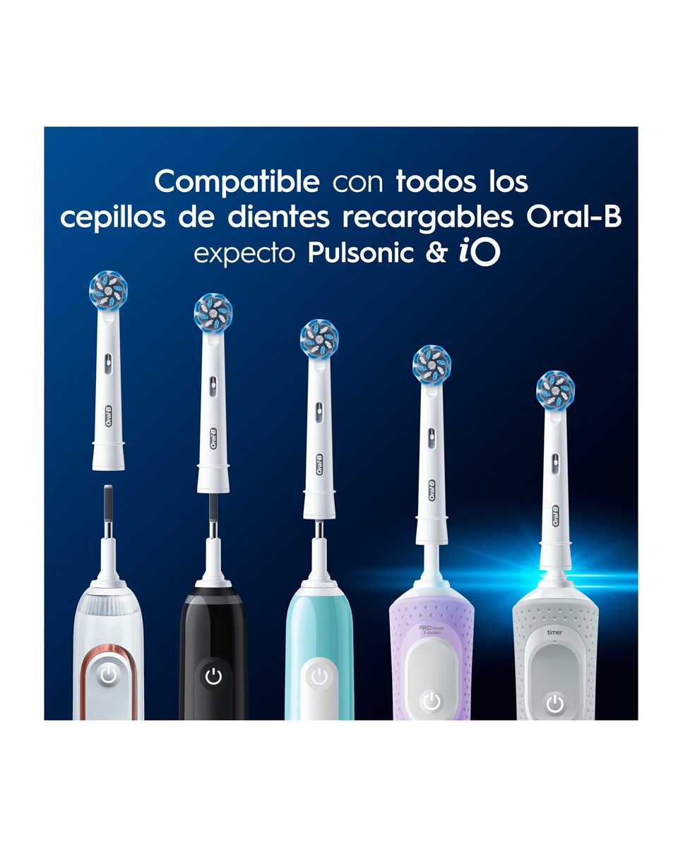Pack de 6 cabezales de recambio Oral b - Braun Sensitive Clean 6