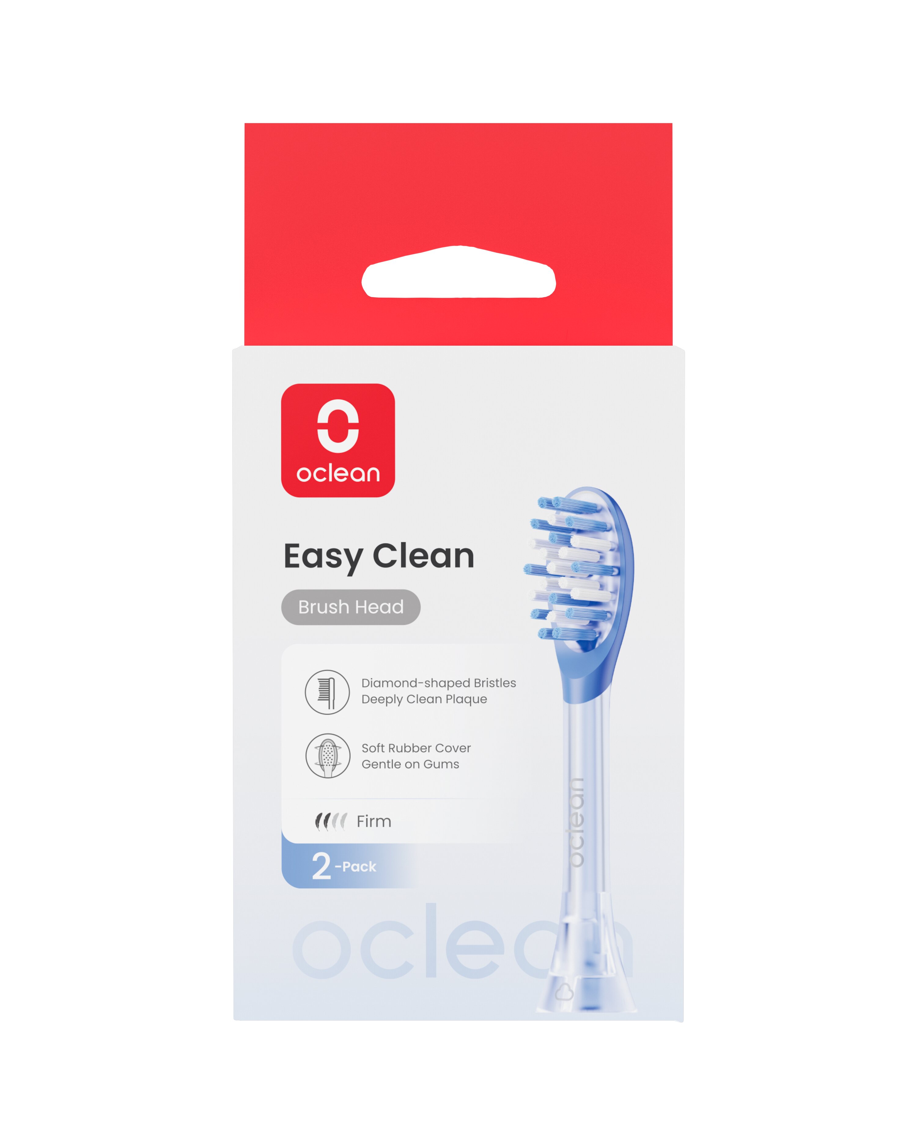 2 cabezales de recambio Oclean Easy Clean Azul-5
