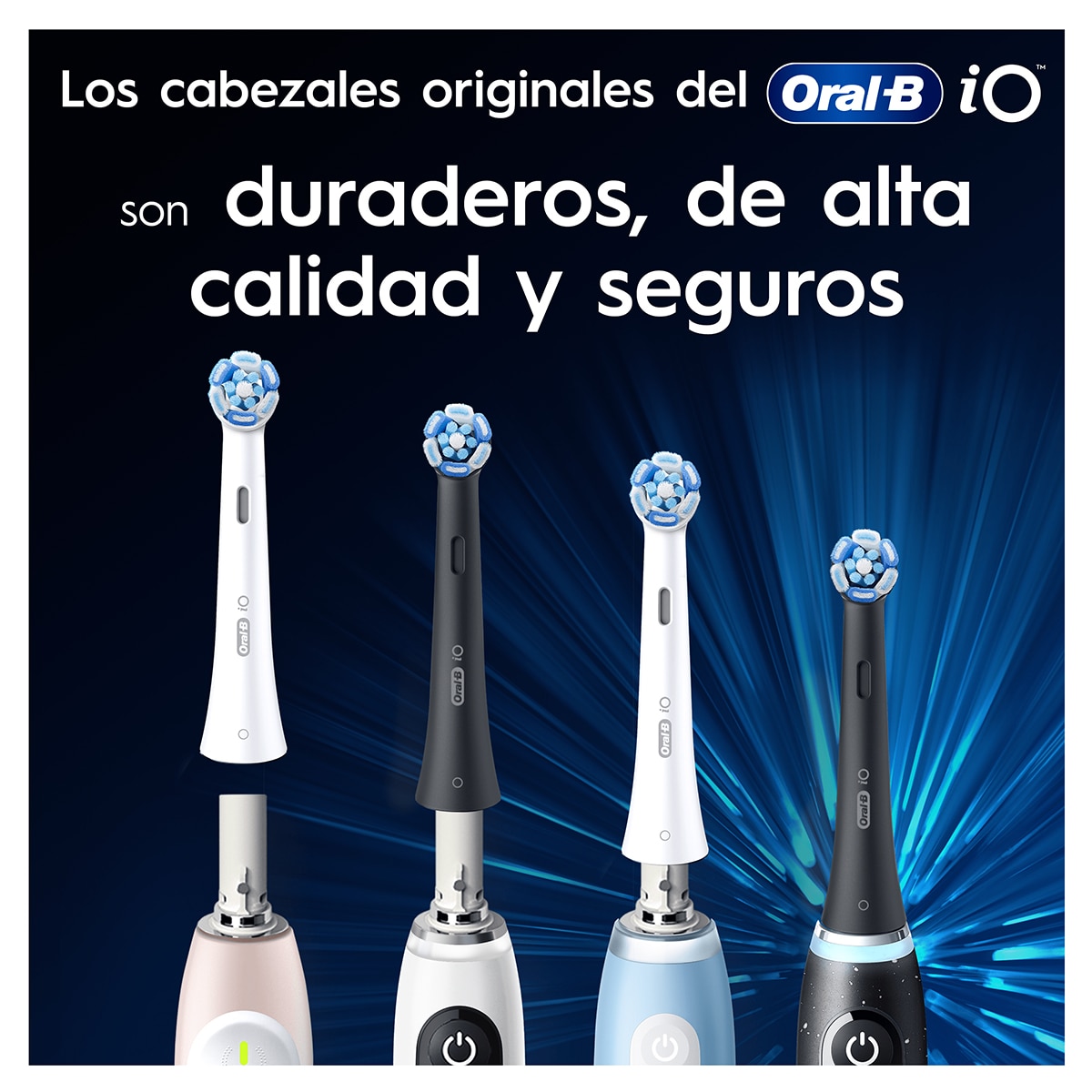 Pack 8 cabezales de recambio Oral-B Series iO Ultimate Clean Blanco-8