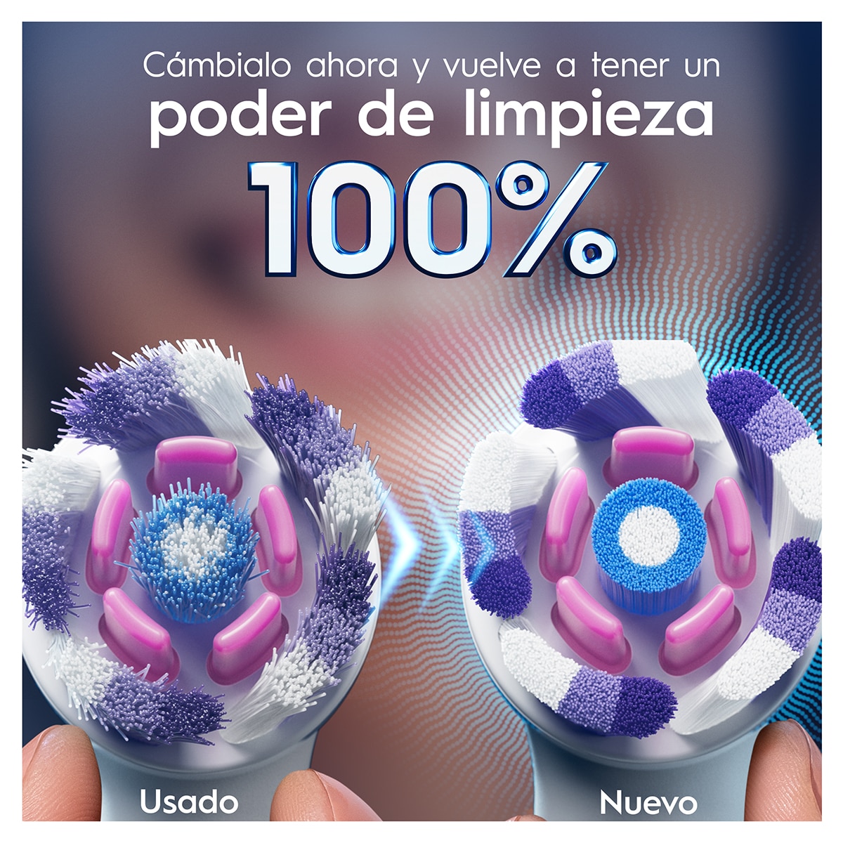 Pack 6 cabezales de recambio Oral-B Series iO Radiant White Blanco-5