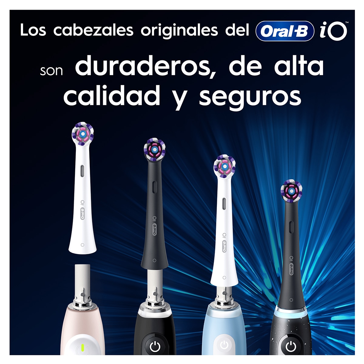 Pack 6 cabezales de recambio Oral-B Series iO Radiant White Blanco-7