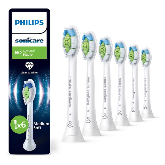 Imagen 0 de Pack de 6 cabezales de recambio Philips Sonicare Optimal White, cepillo eléctrico