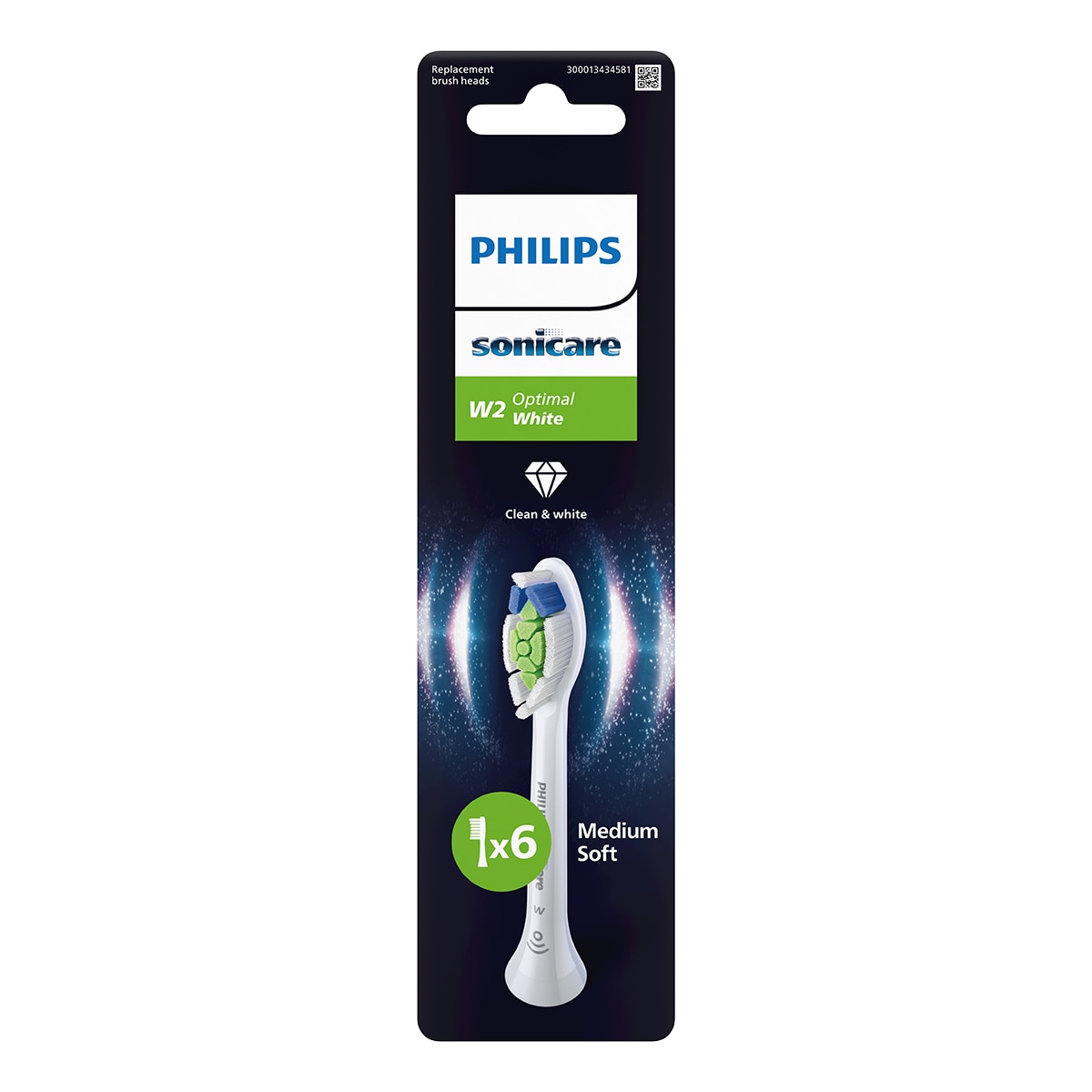 Pack de 6 cabezales de recambio Philips Sonicare Optimal White, cepillo eléctrico Blanco-4