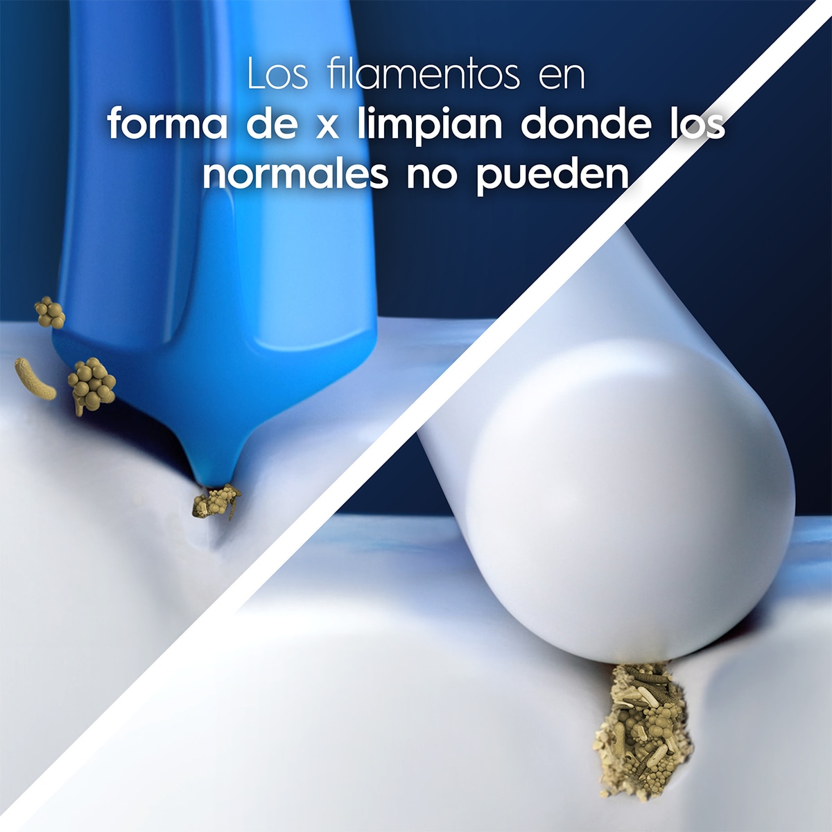 Imagen 2 de Recambio de cepillo dental Oral-B Pro Sensitive Clean 12 unidades - Blanco Blanco
