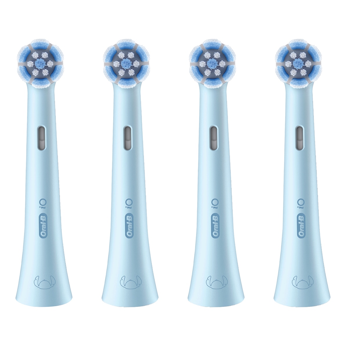 Recambio de cepillo dental Oral-B iO Kids Stitch, para Mayores de 6 años, Pack de 4 - Azul Azul-2
